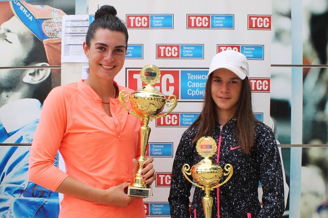 Tamara i Bodin novi teniski šampioni Srbije u konkurenciji do 18 godina